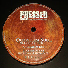 Quantum Soul : Clear As Dub (12")