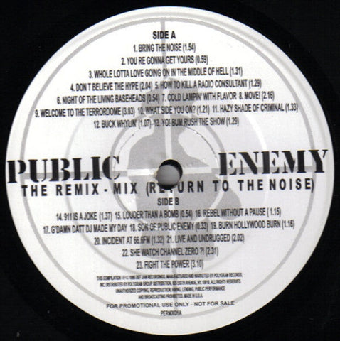 Public Enemy : The Remix-mix (Return To The Noise) (LP, Comp, Mixed, Promo)