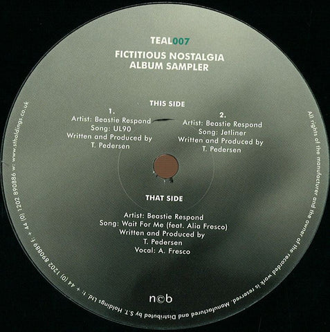 Beastie Respond ‎– Fictitious Nostalgia LP Sampler 12" Teal Recordings ‎– TEAL007