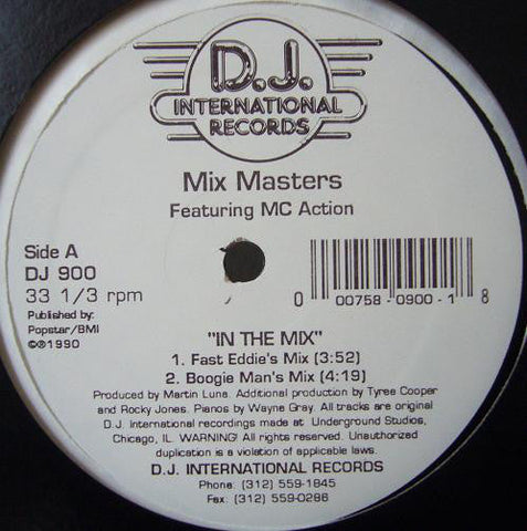 Mix Masters Featuring MC Action : In The Mix (12", RP)
