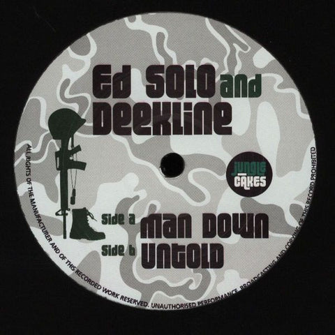 Ed Solo and Deekline - Man Down / Untold - JC009 Jungle Cakes