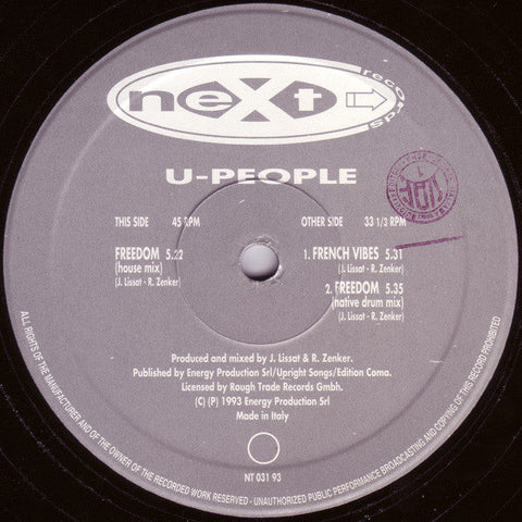 U-People : Freedom (12")
