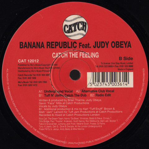 Banana Republic Feat. Judy Obeya : Catch The Feeling (12")