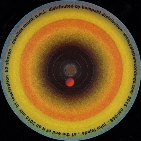 John Tejada - The End Of It All 2015 Mix 12'' Pal-066 Palette Recodings