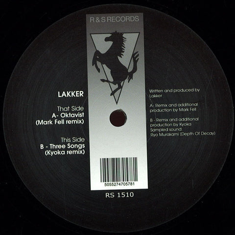 Lakker ‎– Tundra Remixed 12" R & S Records ‎– RS1510