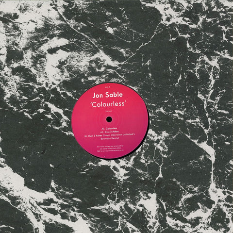 Jon Sable ‎– Colourless 12" Tief Music ‎– TIEF008
