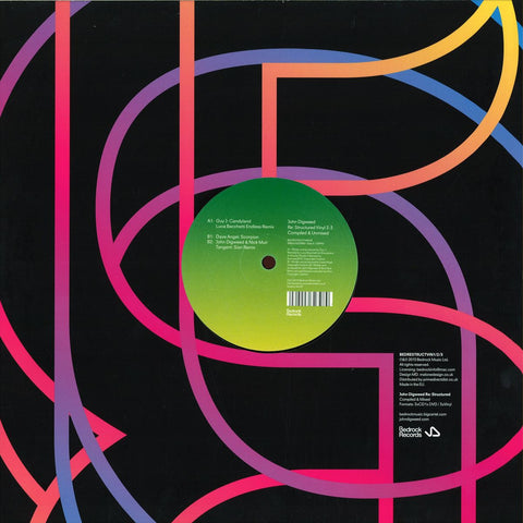 John Digweed ‎– Re:Structured Vinyl 3:3 12" Bedrock Records ‎– BEDRESTRUCTVIN3