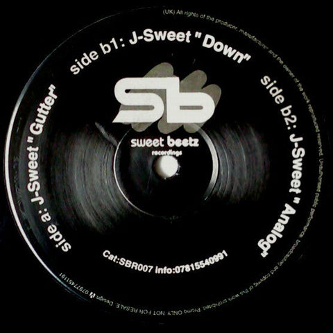 J-Sweet : Gutter (12", Promo)
