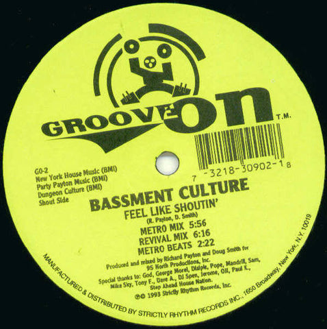 Basement Culture : Feel Like Shoutin' / Native Stomp (12")