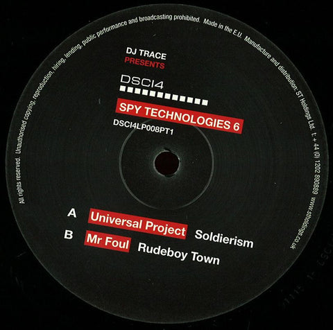 DJ Trace - Spy Technologies 6 12" DSCI4LP008PT1 DSCI4