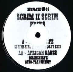 Scrimshire / Soul II Soul ‎– Scrim II Scrim Edits - Wah Wah Dubplates ‎– DP019
