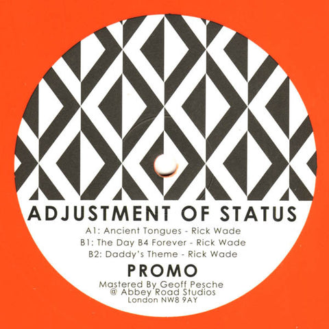 Rick Wade ‎– Adjustment Of Status 12" Landed Records ‎– LANDEDREC007