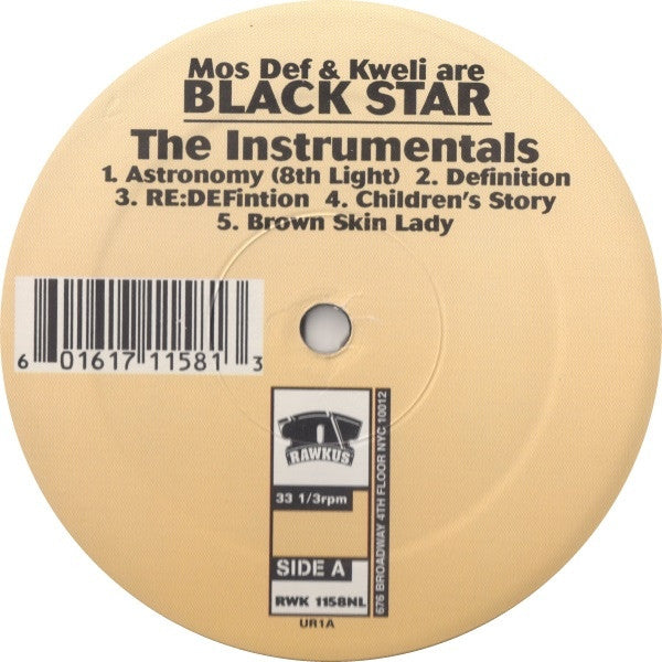 Black Star - The Instrumentals - Rawkus RWK 1158NL