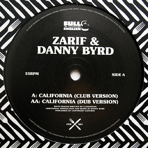 Zarif & Danny Byrd - California - Full English FEM001