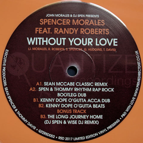 John Morales & DJ Spen Presents Spen – Without Your Love Quantize Recordings ‎– QTZRSD002