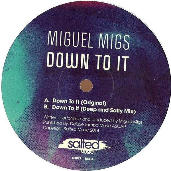 Miguel Migs - Down To It 12" Salted Music SLT 071