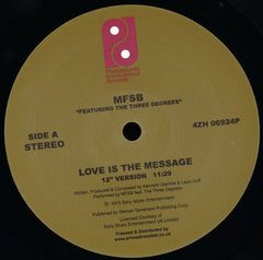 MFSB ‎– TSOP (The Sound Of Philadelphia) / Love Is The Message - Philadelphia International Records ‎– 4ZH06924