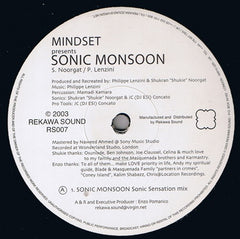 Mindset - Sonic Monsoon 12" Rekawa Sound RS007
