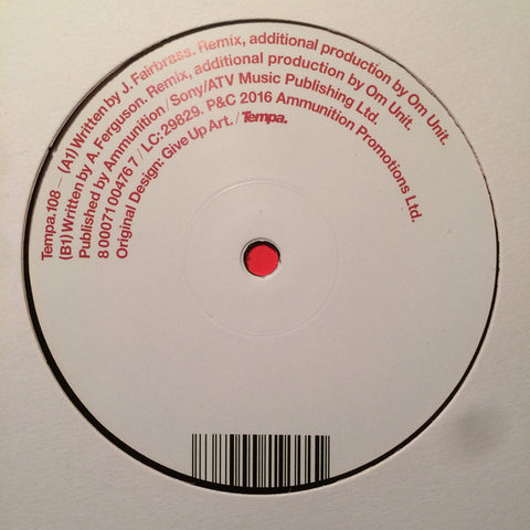 J:Kenzo / Nomine ‎– Ruffhouse / Blind Man (Om Unit Remixes) - Tempa ‎– Tempa.108