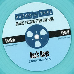 JKriv ‎– Record Store Day Edits - Razor N Tape ‎– RNT005 BLUE VINYL