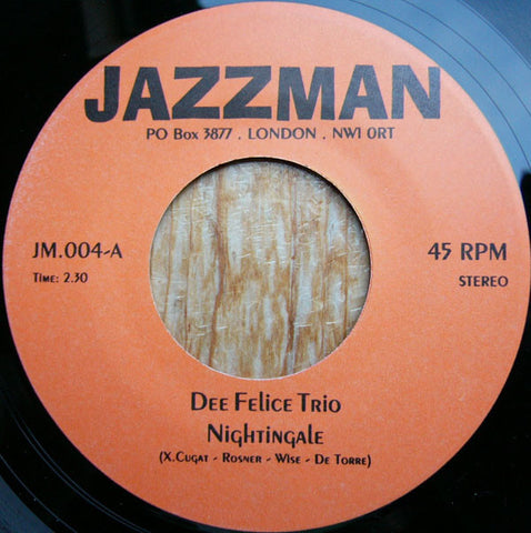 Dee Felice Trio / Los Brasilios ‎– Nightingale / Brasilian Beat 7" Jazzman ‎– JM.004