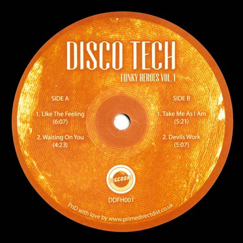 Disco Tech - Funky Heroes Volume 1 - DiscoDat ‎– DDFH001
