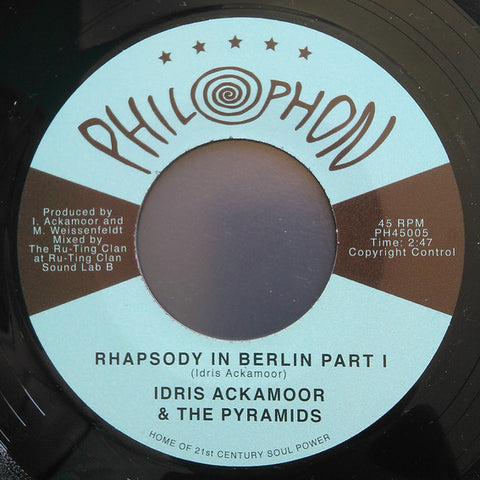 Idris Ackamoor & The Pyramids - Rhapsody In Berlin - Philophon ‎– PH45005