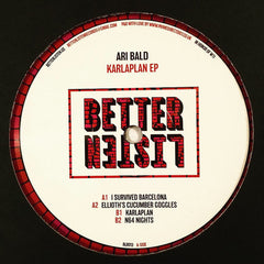Ari Bald ‎– Karlaplan EP - Better Listen Records ‎– BLR013