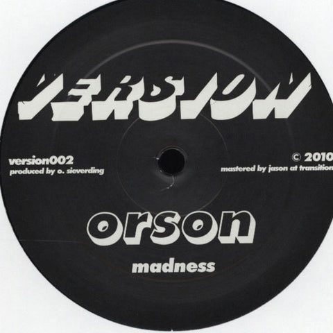 Orson - Madness / 808 Dub - VERSION002 Version