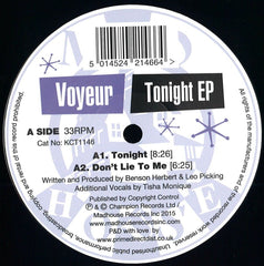 Voyeur - Tonight EP 12" Madhouse Records Inc ‎– KCT1146