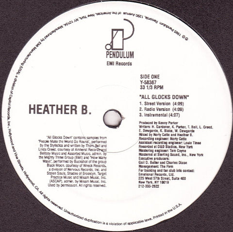 Heather B - All Glocks Down Pendulum Records - Y-58367