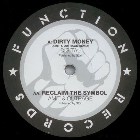 Digital / Amit & Outrage - Dirty Money / Reclaim The Symbol 12" Function ‎CHANEL9631