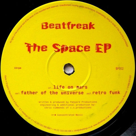Panyard Productions - The Space EP 12" Beatfreak BF002