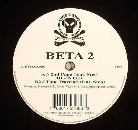 Beta 2 ‎– 2nd Page (feat. Steo) 12" Metalheadz ‎– METHXX008