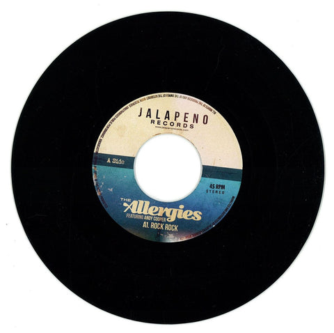 The Allergies ‎– Rock Rock / Blast Off 7" Jalapeno Records ‎– JAL211V