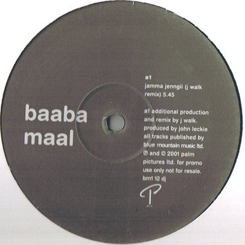 Baaba Maal ‎– Jamma Jenngii - Palm Pictures ‎– BM1 12DJ