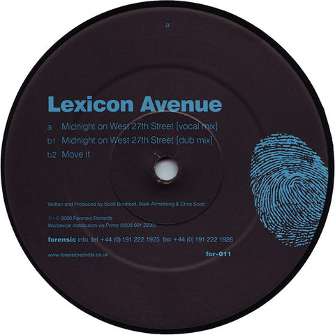 Lexicon Avenue ‎– Midnight On West 27th Street - Forensic Records ‎– for-011