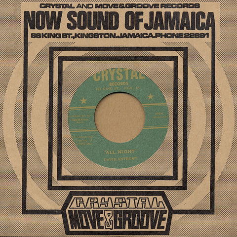 David Anthony / Derrick Harriott & The Crystalites ‎– All Night / The Tickler - Crystal Records, Dub Store Records ‎– DSRDH7010