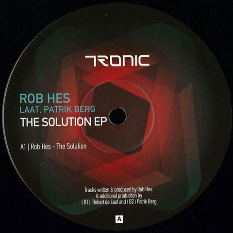 Rob Hes, LAAT, Patrik Berg ‎– The Solution EP - Tronic ‎– TR107V