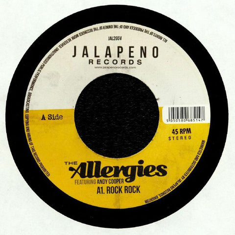 The Allergies Feat Andy Cooper - Rock Rock / Blast Off - Jalapeno Records ‎– JAL265V
