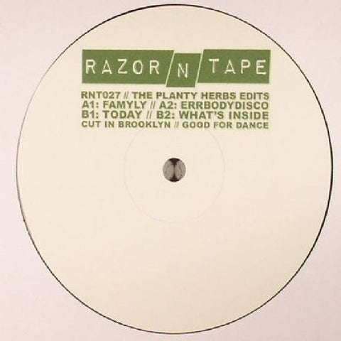 The Planty Herbs ‎– The Planty Herbs Edits 12" Razor N Tape ‎– RNT027