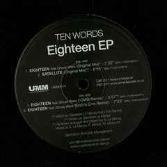 Ten Words ‎– Eighteen EP 12" UMM ‎– UMM001V