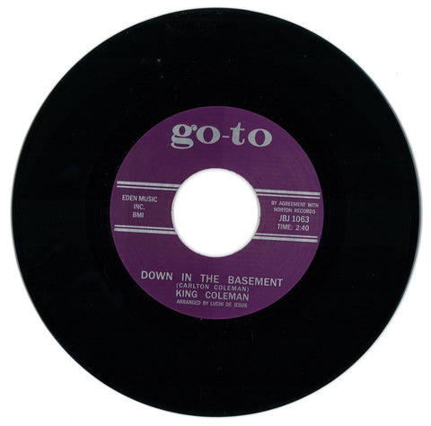 King Coleman ‎– Down In The Basement / Crazy Feeling - Go-To ‎– JBJ 1063