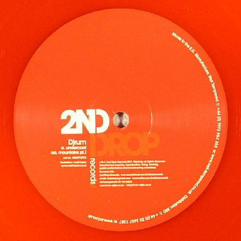 DjRum ‎– Mountains EP (Part 1) - 2nd Drop Records ‎– 2NDRP12013 REPRESS Red Vinyl