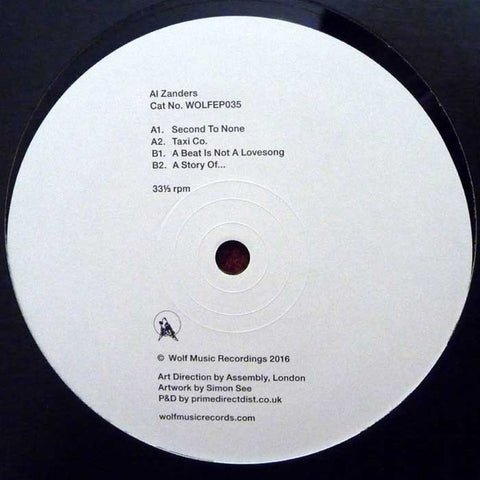 Al Zanders ‎– Second To None 12" Wolf Music Recordings ‎– WOLFEP035