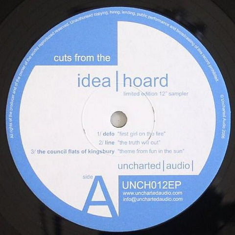 Various ‎– Cuts From The Idea Hoard 12" Uncharted Audio ‎– UNCH012EP