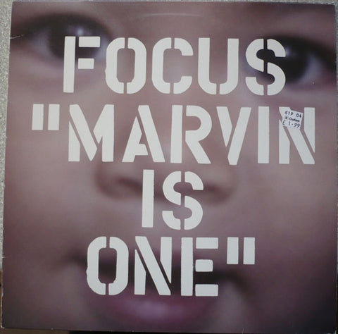 Focus - Marvin Is One 12" Versatile Records VER032