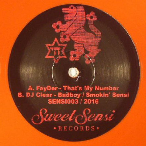 FeyDer ‎– That's My Number - Sweet Sensi Records ‎– SENSI003