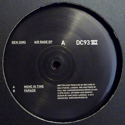 Ben Sims ‎– Air Rage EP 12" Drumcode ‎– DC93