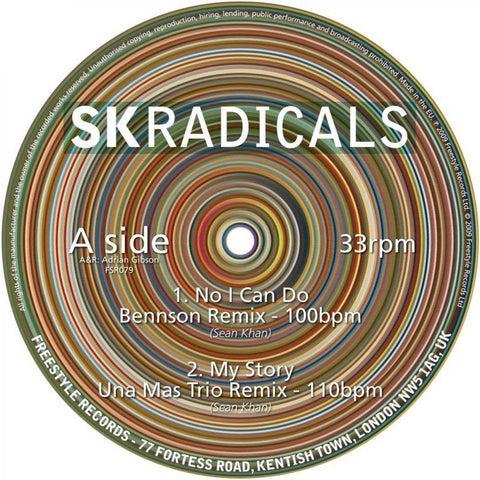 SK Radicals ‎– No I Can Do 12" Freestyle Records - FSR079